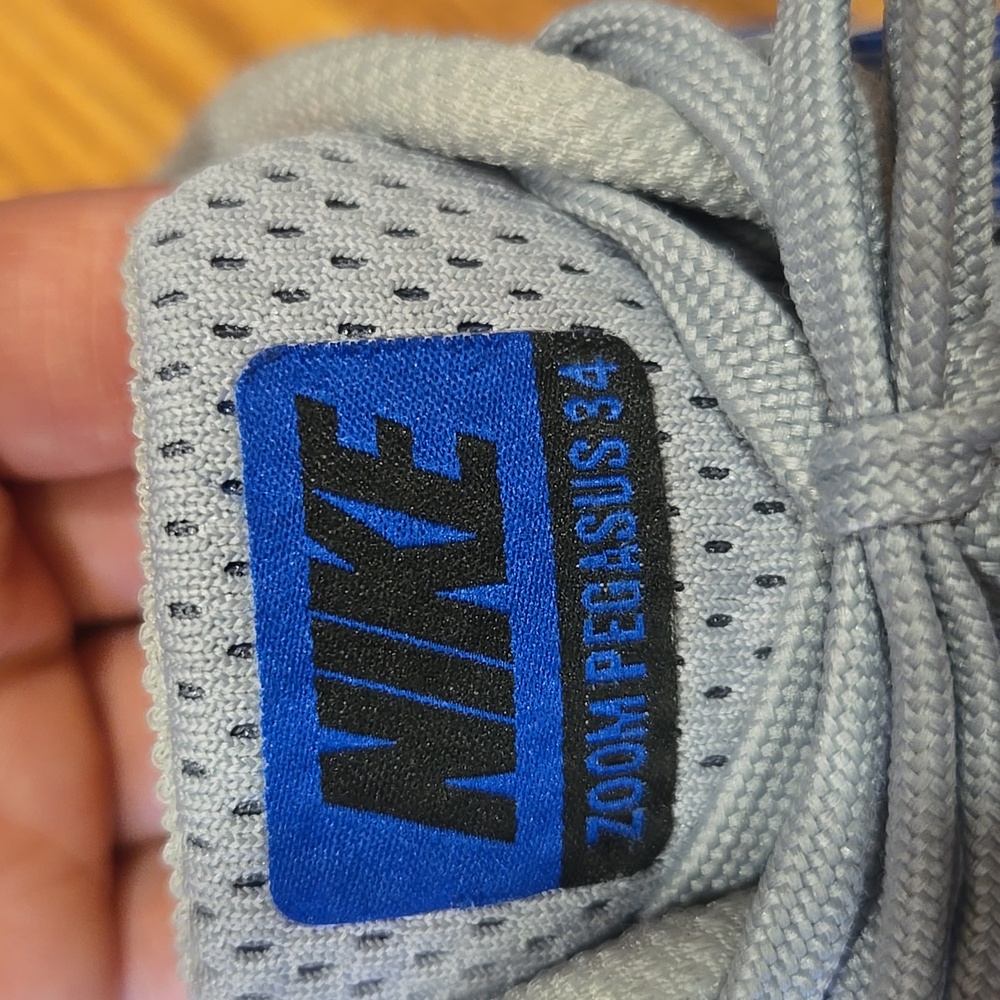Nike Gray and Blue Athletic Sneakers - Picture 9 of 15